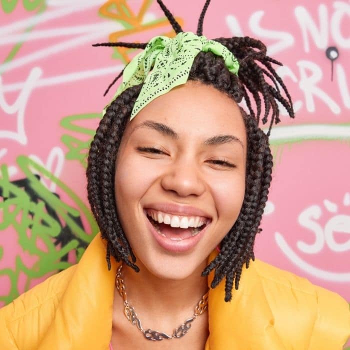 Box Braids Bob short Hairstyles
