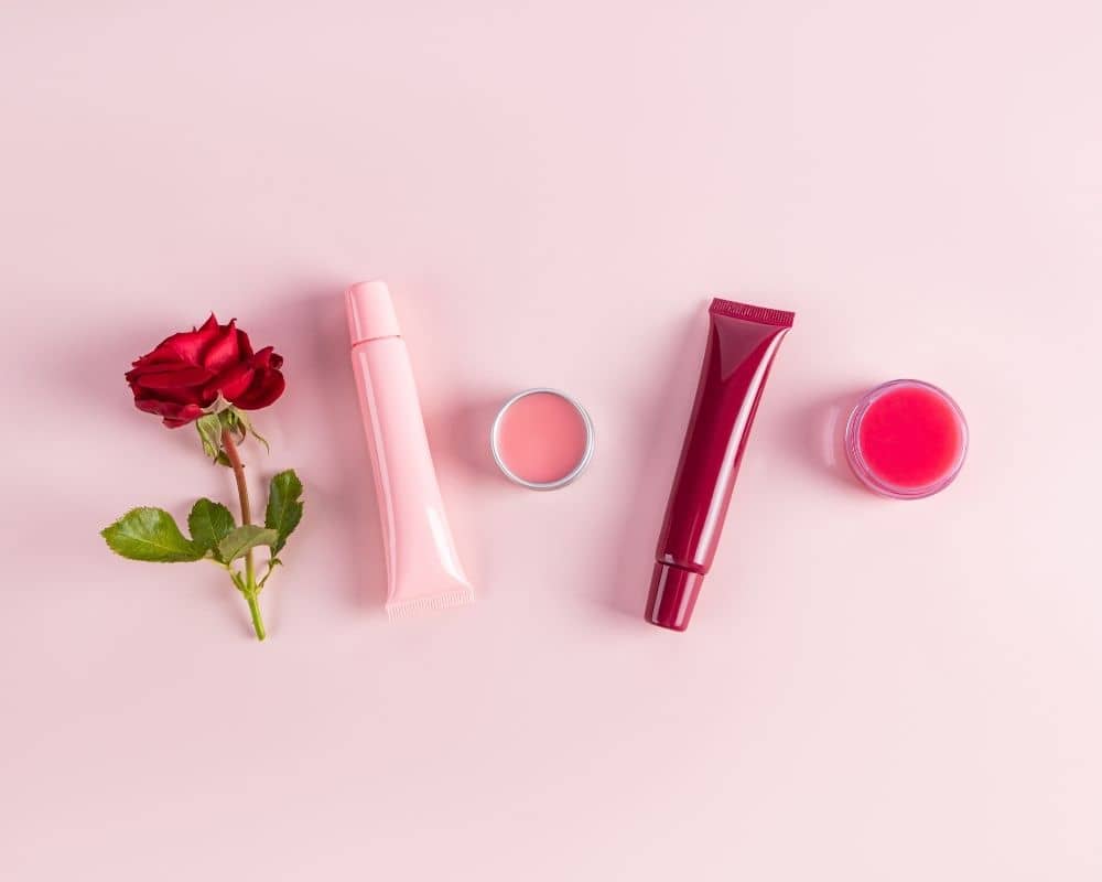 lip balm, a tinted gloss, or a matte nude lipstick