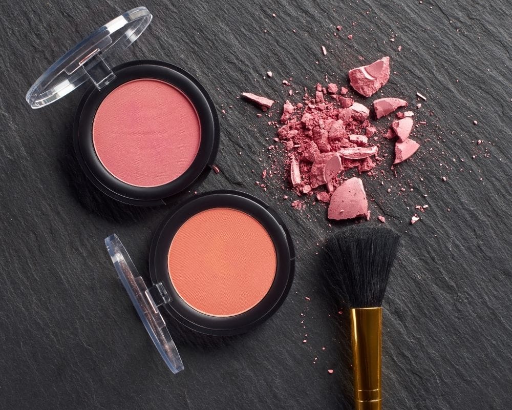 soft pink and peach blush